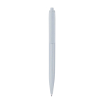Penna in plastica riciclata monocolore con inchiostro nero color bianco prima vista