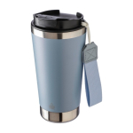 Bicchiere termico con cinturino coordinato e coperchio nero da 500 ml quarta vista