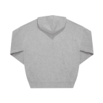 Felpa oversize unisex ecologica con cappuccio da 350 g/m2 B&C color grigio jeansato vue detaillée 2