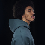 Felpa oversize unisex ecologica con cappuccio da 350 g/m2 B&C vue 2