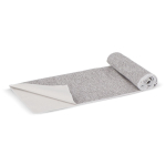 Asciugamano in RPET con tecnologia ad asciugatura rapida 200 g/m² 30x80 cm color bianco/grigio