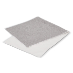Asciugamano in RPET con tecnologia ad asciugatura rapida 200 g/m² 30x80 cm color bianco/grigio quinta vista