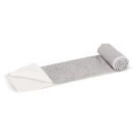 Asciugamano in RPET con tecnologia ad asciugatura rapida 200 g/m² 50x100 cm color bianco/grigio