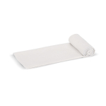 Asciugamano in RPET con tecnologia ad asciugatura rapida 200 g/m² 50x100 cm color bianco/grigio seconda vista