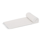 Asciugamano in RPET con tecnologia ad asciugatura rapida 200 g/m² 100x180 cm color bianco/grigio seconda vista