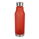 Borraccia riutilizzabile in RPET antigoccia con finitura frosted 600 ml color rosso terza vista