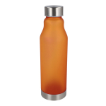 Borraccia riutilizzabile in RPET antigoccia con finitura frosted 600 ml color arancione