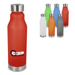 Borraccia riutilizzabile in RPET antigoccia con finitura frosted 600 ml