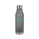 Borraccia riutilizzabile in RPET antigoccia con finitura frosted 600 ml vista area di stampa