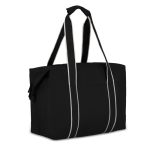 Borsa termica in RPET con scomparto e isolamento in alluminio color nero seconda vista