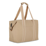 Borsa termica in RPET con scomparto e isolamento in alluminio color beige seconda vista
