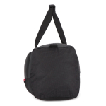Borsa da viaggio in jacquard e PU con scomparto scarpe color nero nona vista