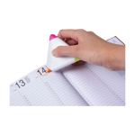 Set 3 evidenziatori in formato triangolare personalizzabile Triangle color bianco terza vista