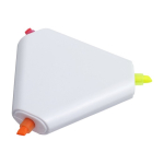 Set 3 evidenziatori in formato triangolare personalizzabile Triangle color bianco quinta vista