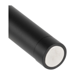 Torcia personalizzabile con luce COB, magnete e clip in metallo color nero seconda vista