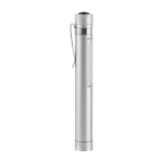 Torcia personalizzabile con luce COB, magnete e clip in metallo color argento sesta vista