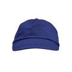Cappellino in cotone a 5 pannelli con chiusura regolabile in plastica prima vista