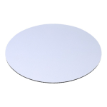 Tappetino mouse rotondo per stampa a colori color bianco terza vista