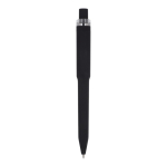 Penna a sfera in plastica riciclata con finitura soft-touch e inchiostro blu color nero quarta vista