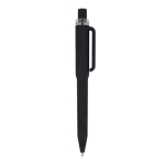 Penna a sfera in plastica riciclata con finitura soft-touch e inchiostro blu color nero quinta vista