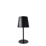 Lampada da tavolo in alluminio ricaricabile con altezza regolabile color nero terza vista