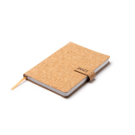 Agenda in sughero con chiusura magnetica formato A5 color naturale vista dettaglio 2