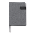 Agenda in RPET con chiusura magnetica in formato A5 color grigio chiaro seconda vista
