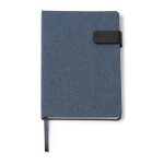 Agenda in RPET con chiusura magnetica in formato A5 color blu grigiastro seconda vista