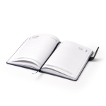 Agenda in RPET con chiusura magnetica in formato A5 color blu grigiastro vista dettaglio 1