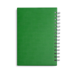 Agenda A5 con anelli e copertina in similpelle color verde