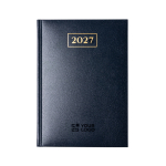 Agenda formato B5 con copertina in similpelle imbottita vista principale