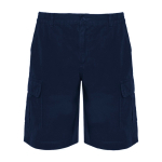 Bermuda con tasche in cotone 200 g/m2 Roly Direct Amazonas color blu mare seconda vista