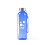 Borraccia in RPET con corpo traslucido e nastro per il trasporto 600ml vista principale