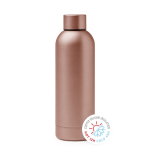 Borraccia termica in acciaio inox con finitura lucida 550 ml color oro rosa prima vista d'uso