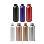 Borraccia termica in acciaio inox con finitura lucida 550 ml color oro rosa vista dettaglio 3