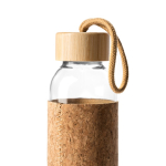 Borraccia in vetro con custodia in sughero naturale 500 ml color naturale vista dettaglio 2