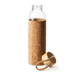 Borraccia in vetro con custodia in sughero naturale 500 ml color naturale vista dettaglio 3