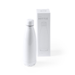 Borraccia in acciaio inox per sublimazione 700 ml color bianco vista dettaglio 4