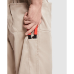 Tuta da lavoro in poliestere e cotone con zip 200g/m2 Roly Jimmy color sabbia vista dettaglio 3