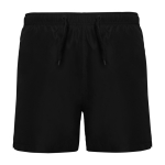 Costume da bagno in poliestere con tasche 100g/m2 Roly Direct Aqua color nero seconda vista