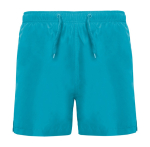 Costume da bagno in poliestere con tasche 100g/m2 Roly Direct Aqua color turchese seconda vista