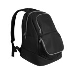 Zaino sportivo con tasca porta-scarpe e schienale imbottito 31L color nero seconda vista