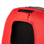 Zaino sportivo con tasca porta-scarpe e schienale imbottito 31L color rosso vista dettaglio 1
