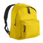 Zaino multiuso in poliestere 900D con scomparto principale color giallo prima vista d'uso