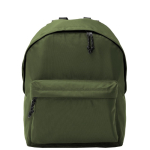 Zaino multiuso in poliestere 900D con scomparto principale color verde militare seconda vista