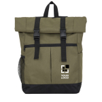 Zaino in poliestere 900D con chiusura roll-top e cinghie vista principale
