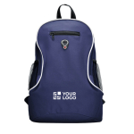 Zaino sportivo con logo multitasche con foro cuffie più colori Travel vista principale