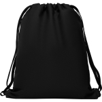 Sacca sportiva in poliestere 150 g/m2 color nero seconda vista