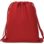 Sacca sportiva in poliestere 150 g/m2 color rosso seconda vista
