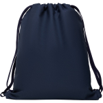 Sacca sportiva in poliestere 150 g/m2 color blu mare prima vista d'uso